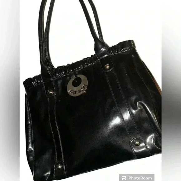 Nine West Black Faux Leather Shoulder Bag - Picture 1 of 6